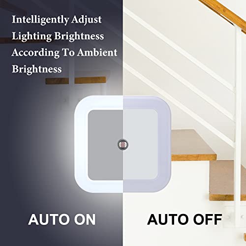 24 Packs LED Night Lights Plug into Wall with Smart Dark Sensor Automatic Hallway Plug in Lights for Bedroom (24 Count)