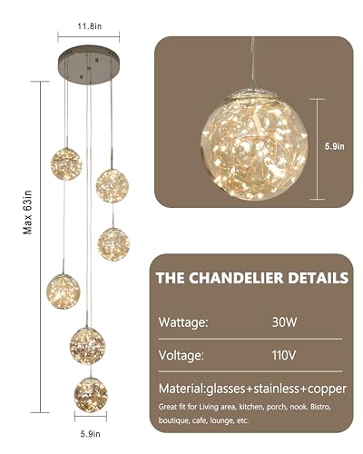 Long Chandeliers for High Ceilings (127 Count)