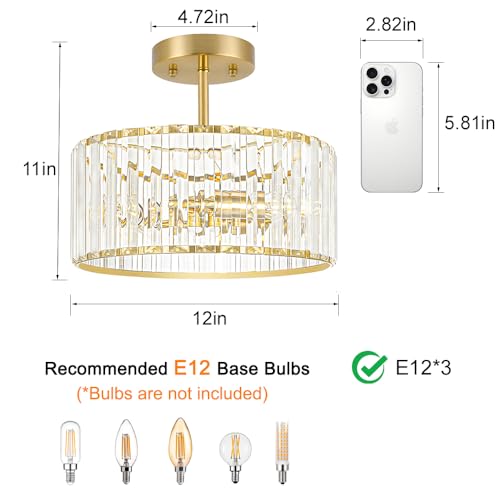 Modern Crystal Ceiling Light