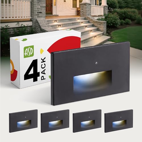 LED Recessed Step Light Fixture (4 Count)