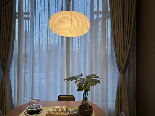 large White Oblate Pendant Lamp Shade 55.5cm