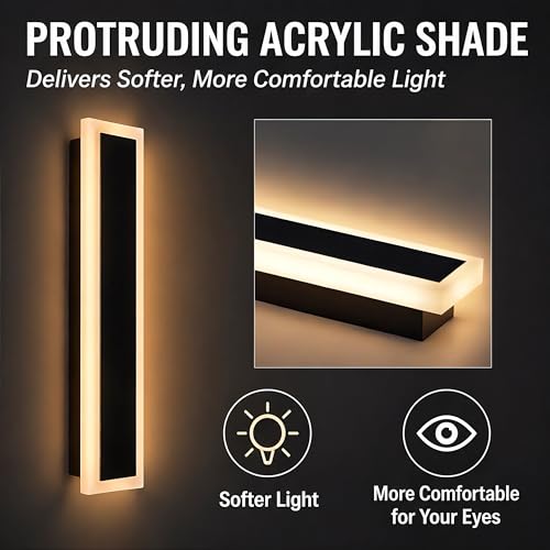 Modern Outdoor Wall Light 2pack 24in (2 Count)