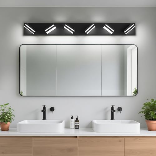 Modern LED Black Acrylic Bathroom Lights Fixtures 6