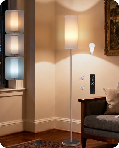 Dimmable Floor Lamps for Living Room with Remote and Foot Switch