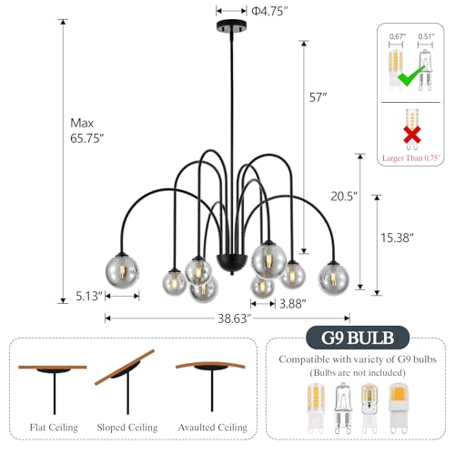 Modern Sputnik Chandelier 8