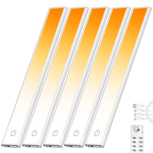 100 LED Under Cabinet Lights Wireless with Full Lighting (5 Count)