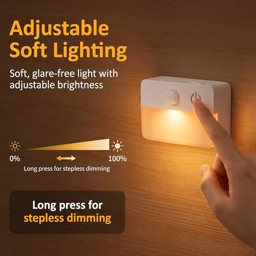 6 Pack Rechargeable Stair Lights Indoor (6 Count)