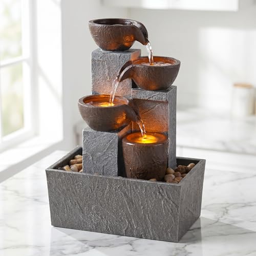 13 Inch Tabletop Water Fountain Indoor