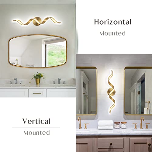 Dimmable Gold Bathroom Light Fixtures