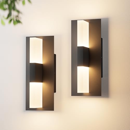 12.4 inches Outdoor Led Wall Light (2 Count)