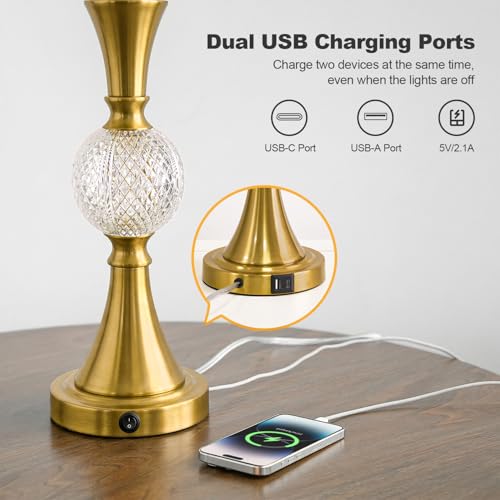 28.5" Gold Table Lamps Set of 2 (2 Count)