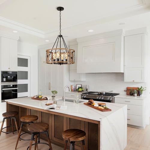 D19'' Farmhouse Chandelier for Dining Room