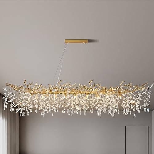 71" Modern Crystal Chandelier