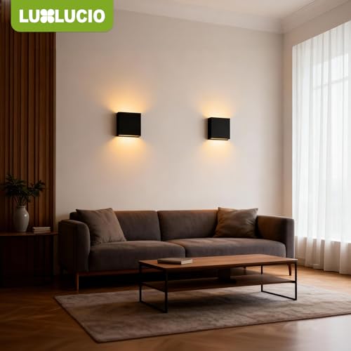 2 Pack Indoor Outdoor Black Up and Down LED Wall Light (2 Count)