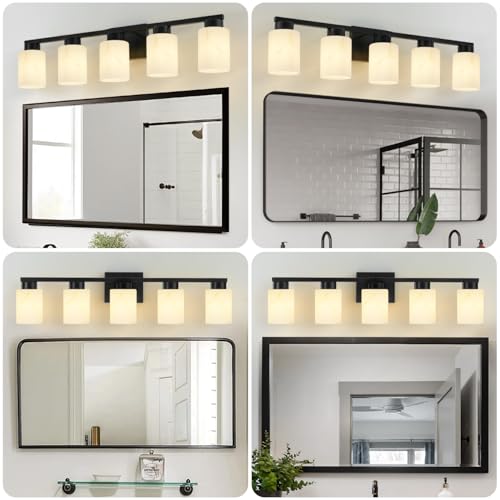 5 Light Bathroom Light Fixtures (5 Count)