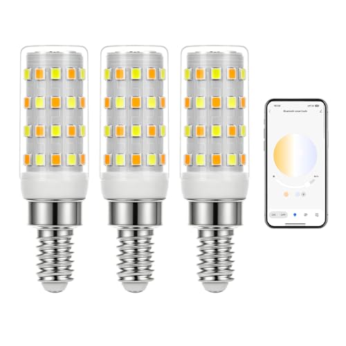 E12 LED Bulb Smart Bluetooth Light Bulb with APP Control (3 Count)