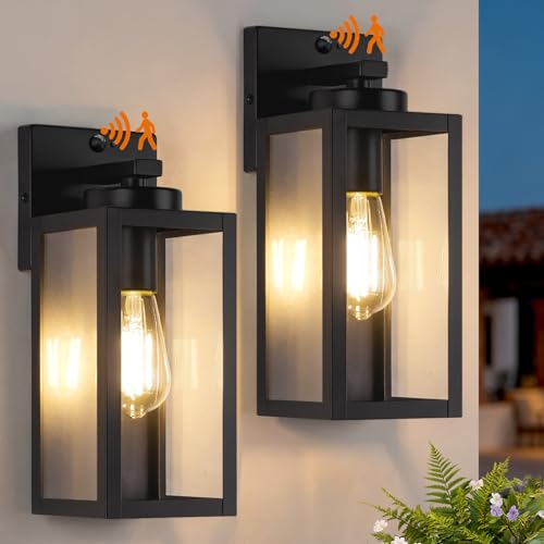 Upgraded Motion Sensor Outdoor Wall Lights (2 Count)