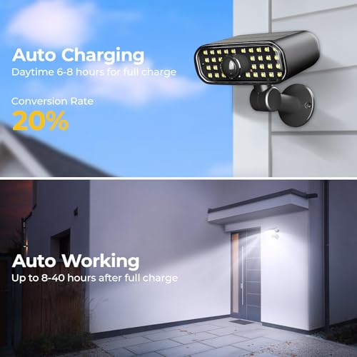 Solar Security Lights Outdoor (2 Count)