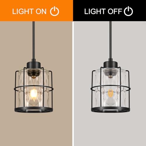 Black Pendant Lights Kitchen Island (2 Count)