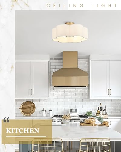 Gold Semi Flush Mount Ceiling Lights