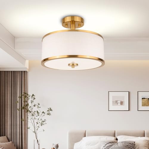 3 Light Semi Flush Mount Ceiling Light Fixture