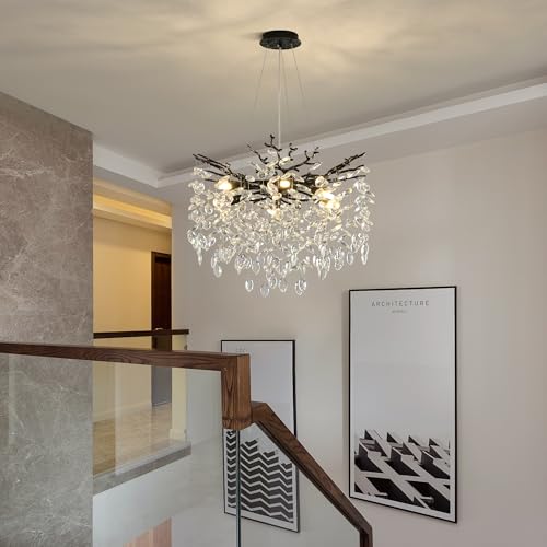 Modern Crystal Tree Branch Chandelier