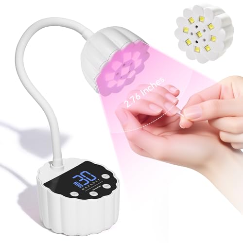 Gooseneck UV LED Nail Lamp Flash Cure Lamp Rechargeable 58mW