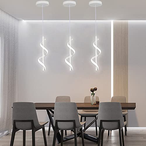 13W Modern Spiral Led Pendant Light Fixture
