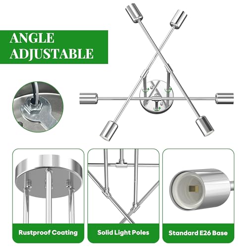 Modern Sputnik Chandelier Ceiling Light Fixtures