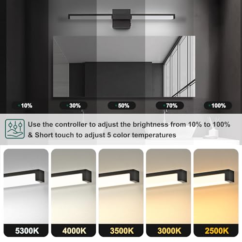 Modern Bathroom Light Fixtures Over Mirror