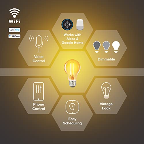 Sylvania WiFi LED Smart A19 Amber Finish Light Bulb