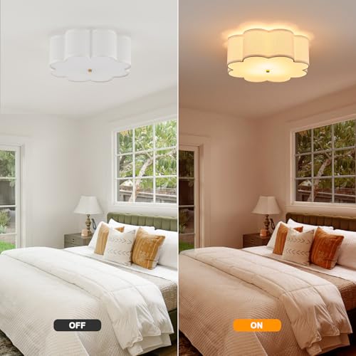17.72" Gold Drum Ceiling Light