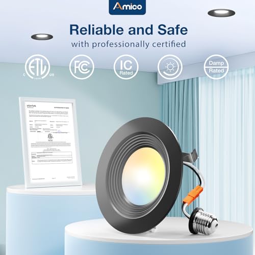 24 Pack 4 inch 5CCT LED Recessed Lighting (24 Count)