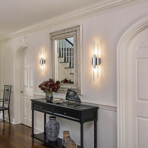 Chrome sconces wall set of 2