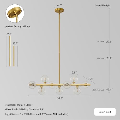 Mid Century Modern Sputnik Chandeliers