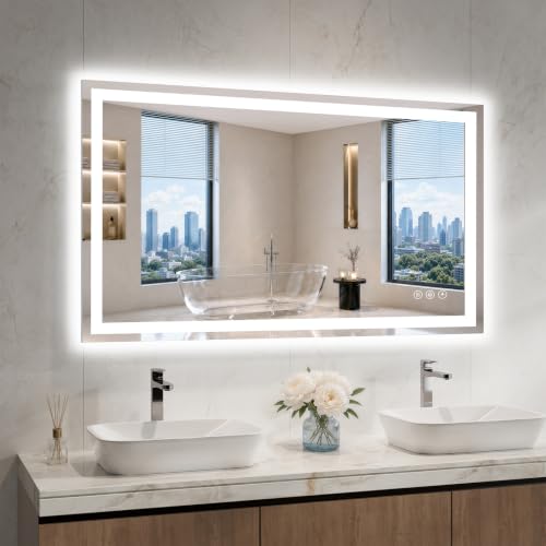24"x48" LED Bathroom Mirror with Lights