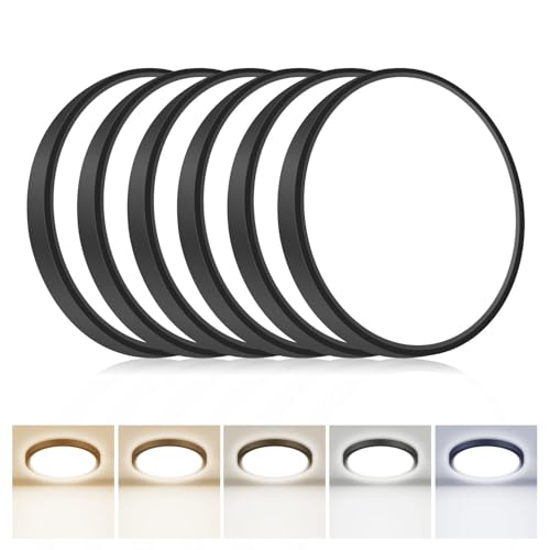6Pack 12Inch LED Flush Mount Ceiling Light Fixture