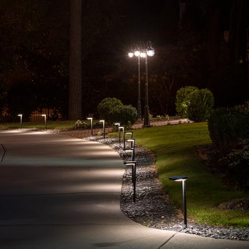 Contemporary Black Square Solar Garden Light (4 Count)