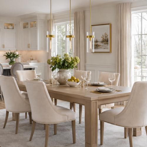 6 Inch Brass Pendant Lights Kitchen Island 2 Pc