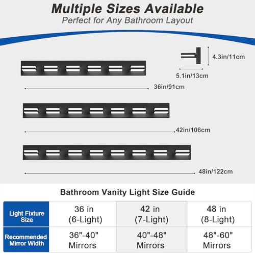 LED Modern Bathroom Lights Fixtures