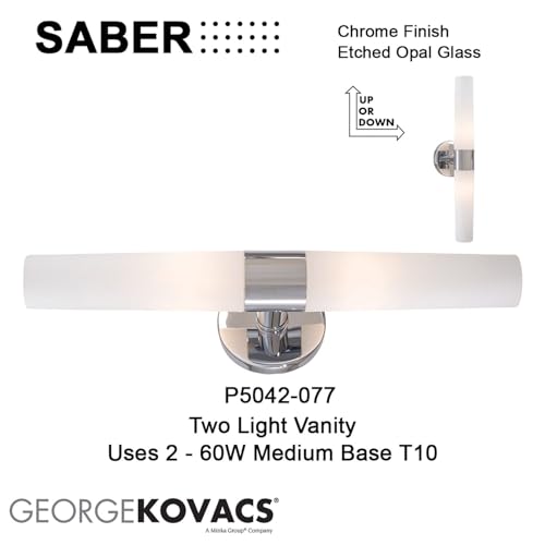 P5042 077 Saber Vanity Bath Light