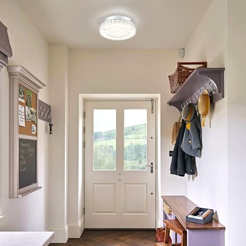 Crystal Ceiling Light Fixture Flush Mount LED Modern Ceiling Light