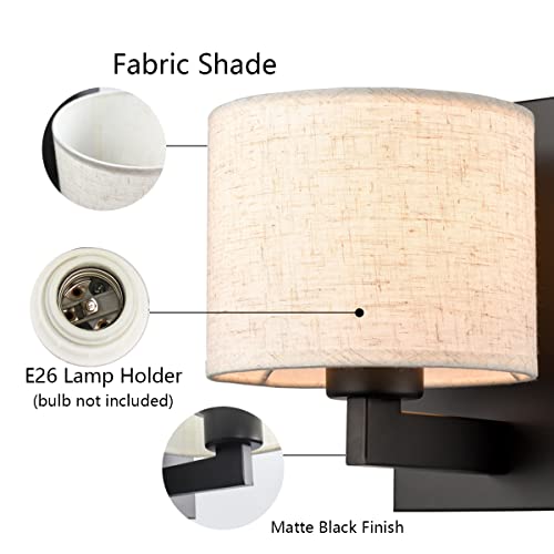 Farmhouse Black Wall Sconces Set of 2 (2 Count)