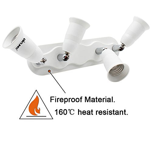 Light Socket Splitter 4 Way Adapter