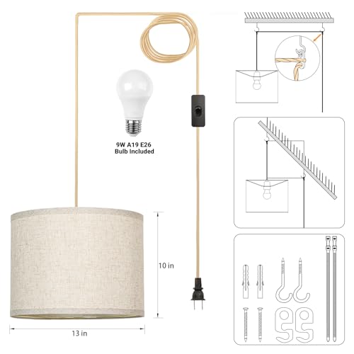 Boho Plug in Pendant Light