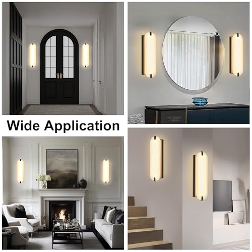 22.8in Alabaster Wall Sconce