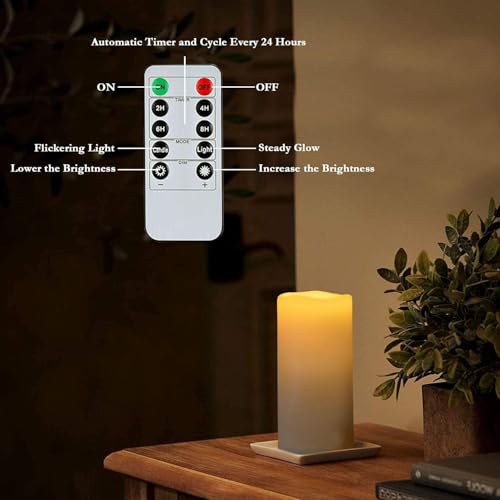 4" x 8" Waterproof Outdoor Flameless Candles (4 Count)