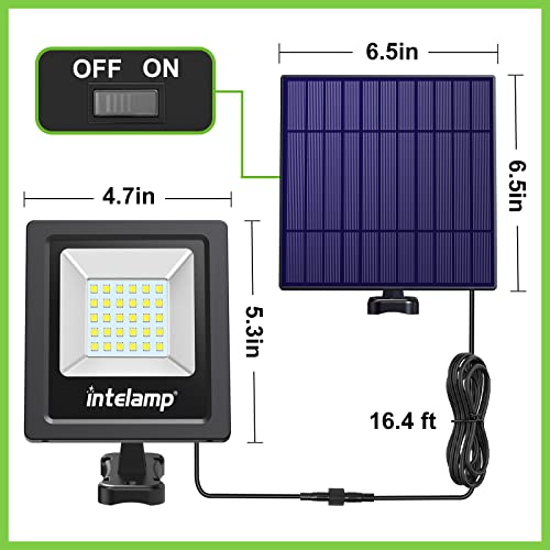 4400mAh Solar Flood Lights 1 Pack Outdoor Solar Security Light