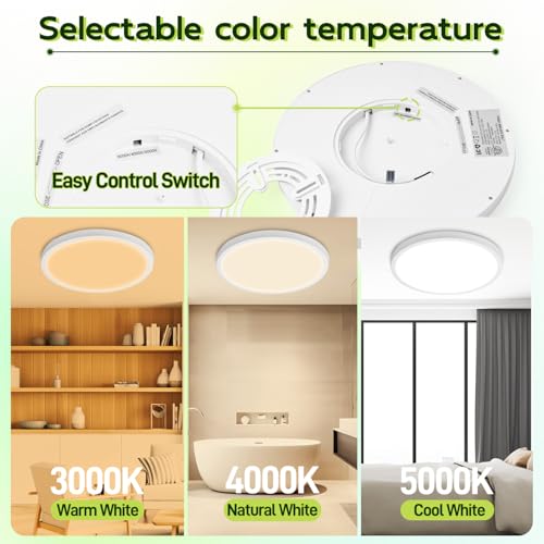 9 Inch Selectable CCT LED Round Flat Panel Light