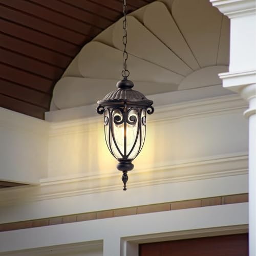 Vintage Bronze Outdoor Pendant Lights for Porch